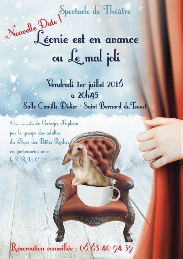 Affiche theatre Leonie est en avance 01072016
